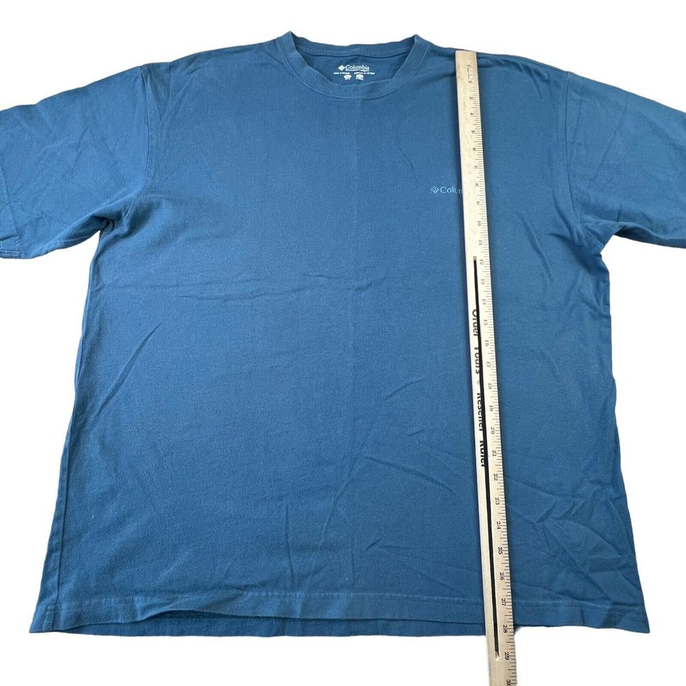 Columbia Sportswear Mens‎ T Shirt Size XL Blue Short Sleeve Shirt AM2667 Outdoor - Picture 6 of 7